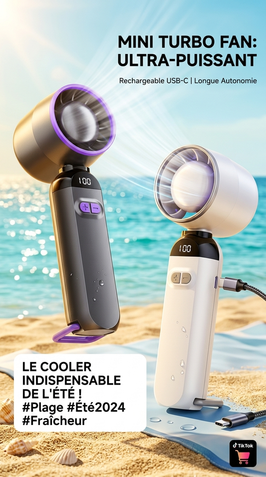 Mini ventilateur portable rechargeable